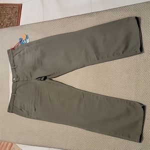 NWT AG Ex-Boyfriend Crop Supima Cotton Vintage Green Khaki's SZ:27